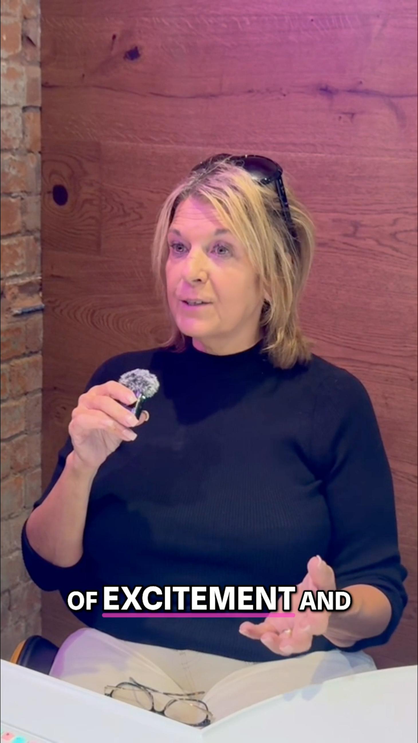 Ruth Freeman speaking about her AI retreat experience
